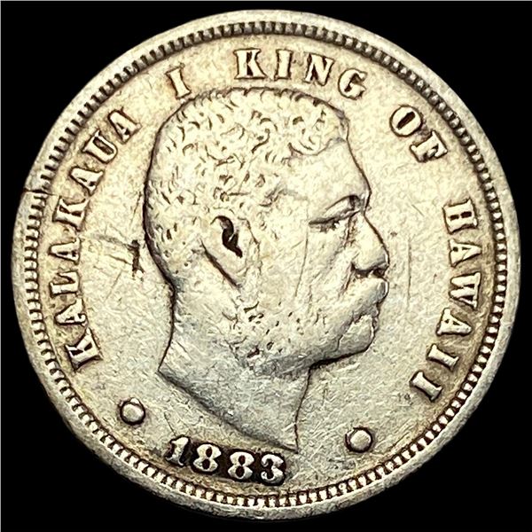 1883 Hawaii Silver Dime NICELY CIRCULATED