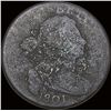 Image 1 : 1801 Draped Bust Large Cent NICELY CIRCULATED