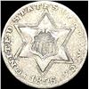 Image 1 : 1856 Silver Three-Cent Piece NEAR UNC