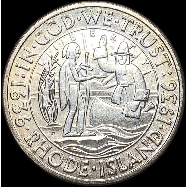 1936-D Silver Rhode Island Half Dollar UNCIRCULATED