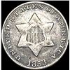 Image 1 : 1853 Silver Three-Cent Piece LIGHTLY CIRCULATED