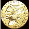 Image 1 : 1914 Indian Head Gold Half Eagle $5 CLOSELY UNCIRCULATED