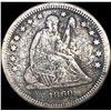 Image 1 : 1860 Seated Liberty Quarter NICELY CIRCULATED
