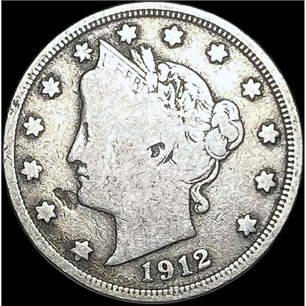 1912-S Liberty Head Nickel NICELY CIRCULATED