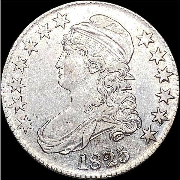 1825 Capped Bust Half Dollar CLOSELY UNCIRCULATED