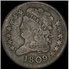 Image 1 : 1809 Classic Head Half Cent NICELY CIRCULATED