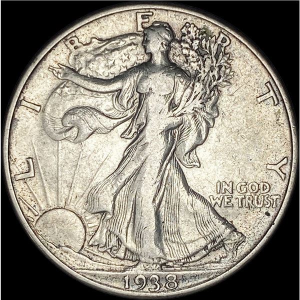 1938-D Walking Liberty Half Dollar NEARLY UNCIRCULATED