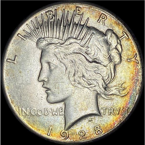 1928 Silver Peace Dollar CLOSELY UNCIRCULATED