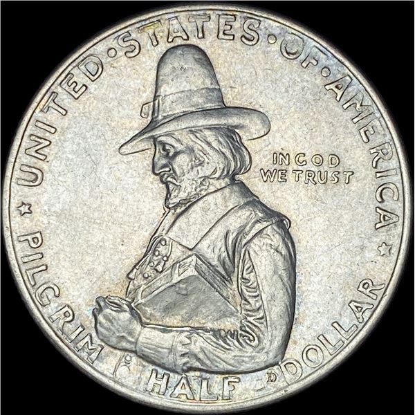 1920 Silver Pilgrim Half Dollar CLOSELY UNCIRCULATED