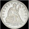 Image 1 : 1854 Arrows Seated Liberty Quarter NEARLY UNCIRCULATED