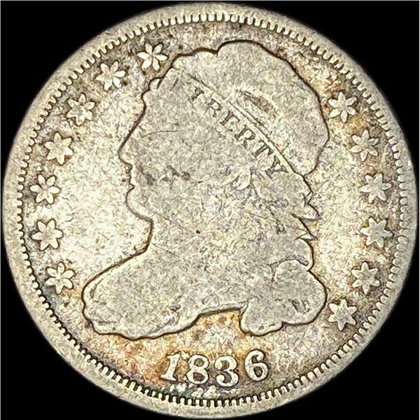 1836 Capped Bust Dime NICELY CIRCULATED