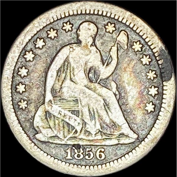 1856-O Seated Liberty Half Dime NICELY CIRCULATED