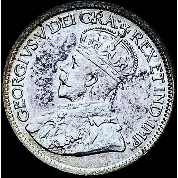 1921 Canada Silver 10 Cents CHOICE AU