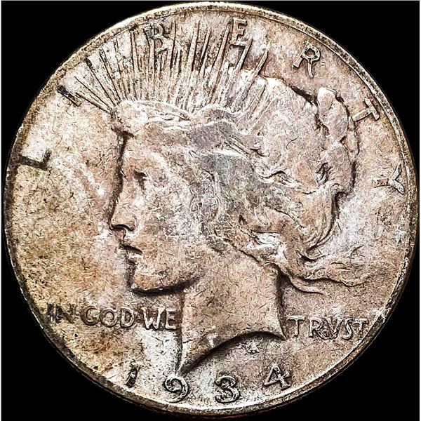 1934-S Peace Silver Dollar LIGHTLY CIRCULATED