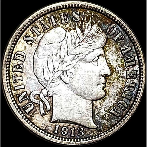 1913 Barber Dime NEARLY UNCIRCULATED