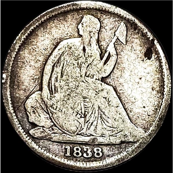 1838-O Seated Liberty Dime NICELY CIRCULATED