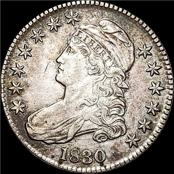 1830 Capped Bust Half Dollar LIGHTLY CIRCULATED