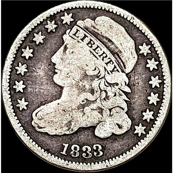 1833 Capped Bust Dime NICELY CIRCULATED