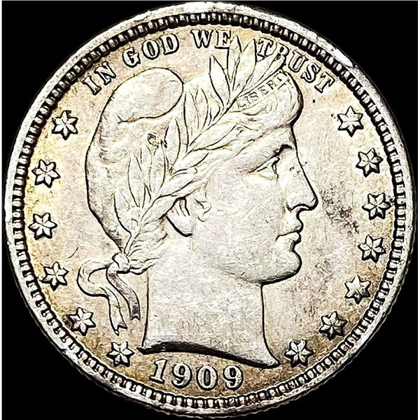 1909-D Silver Barber Quarter CLOSELY UNCIRCULATED