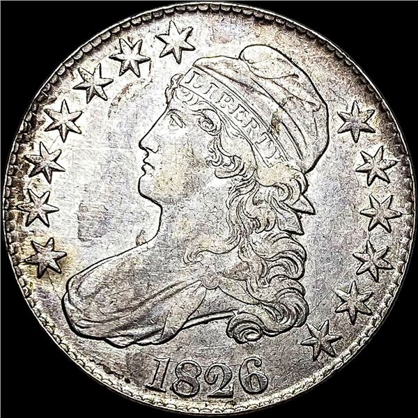 1826 Capped Bust Half Dollar NEARLY UNCIRCULATED