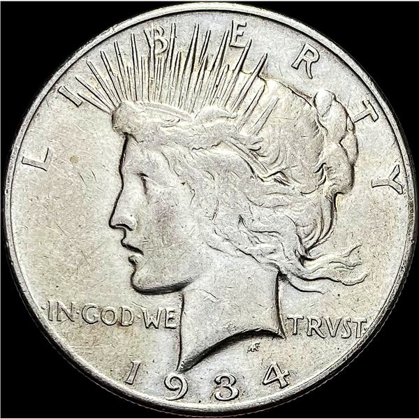 1934-S Silver Peace Dollar LIGHTLY CIRCULATED