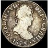 Image 1 : 1823 Silver 2 Reales Spain (Ferdinand VII) NICELY CIRCULATED