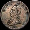 Image 2 : Washington Military Bust One Cent CLOSELY UNCIRCULATED