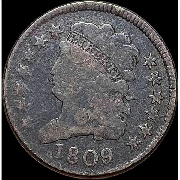 1809 Classic Head Half Cent NICELY CIRCULATED