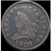 Image 1 : 1809 Classic Head Half Cent NICELY CIRCULATED