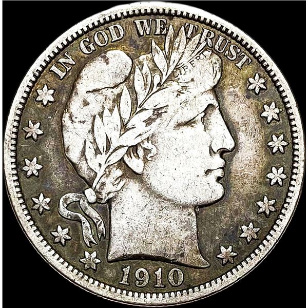 1910 Barber Half Dollar LIGHTLY CIRCULATED
