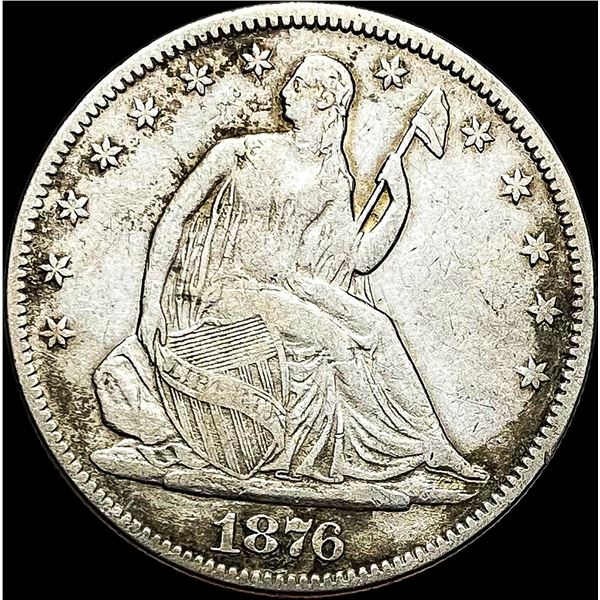 1876 Seated Liberty Half Dollar LIGHTLY CIRCULATED