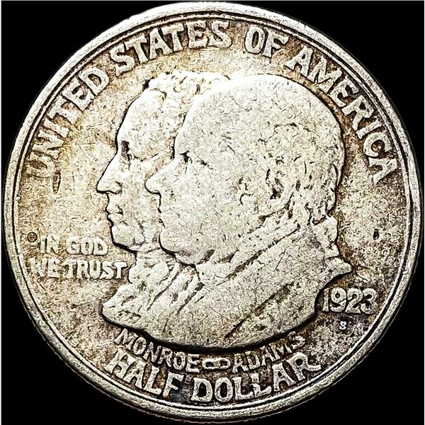 1923-S Silver Monroe Half Dollar NICELY CIRCULATED