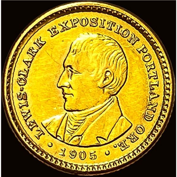 1905 Gold $1 Lewis and Clark CLOSELY UNCIRCULATED