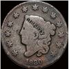Image 1 : 1830 Coronet Head Large Cent NICELY CIRCULATED