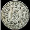 Image 2 : 1867 Shield Nickel NEARLY UNCIRCULATED