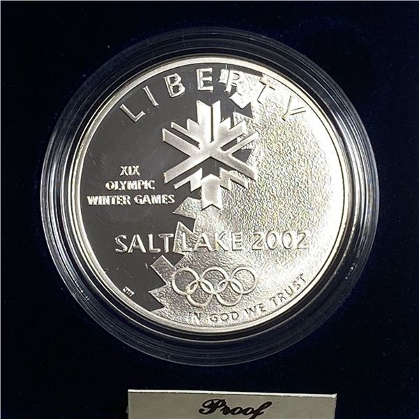 2002 Proof Olympic Winter Games Silver $1