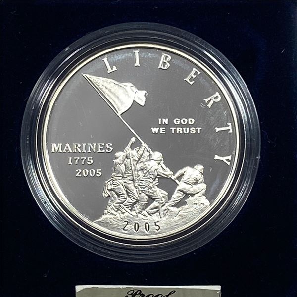 2005 Marine Corps 230th Annivers. Silver $1