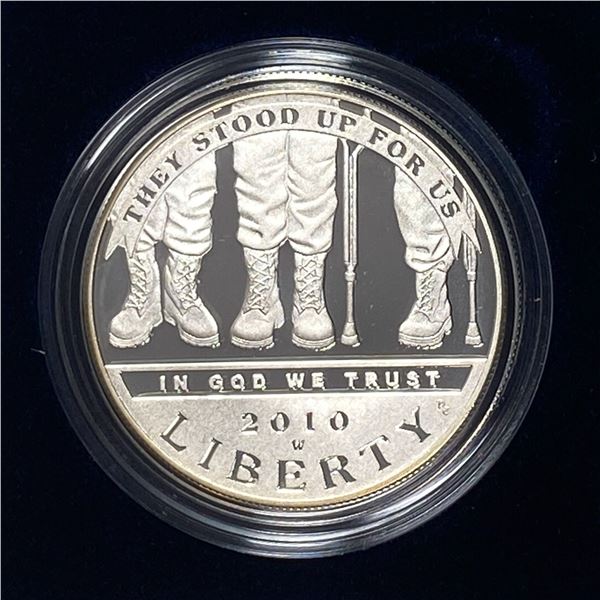 2010 American Veterans Diabled for Life Silver $1