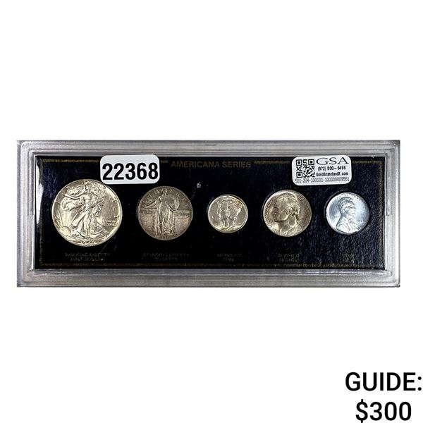 1930-1944 U.S. Various Coins 1C-50C