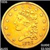 Image 1 : 1836 $2.50 Gold Quarter Eagle HIGH GRADE