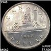 Image 1 : 1948 Canada Silver Dollar UNCIRCULATED