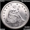 Image 1 : 1873 No Arrows Seated Liberty Quarter GEM BU
