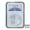 Image 1 : 1992 Silver Eagle NGC MS69