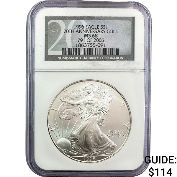 1966 Silver Eagle NGC MS68