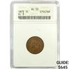 1873 Indian Head Cent ANACS AU53