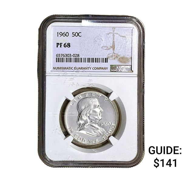 1960 Franklin Half Dollar NGC PF68