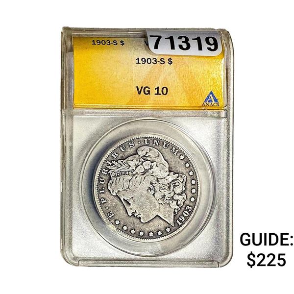 1903-S Morgan Silver Dollar ANACS VG10