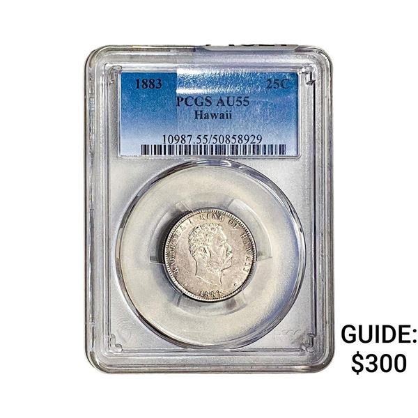 1883 Seated Liberty Quarter PCGS AU55