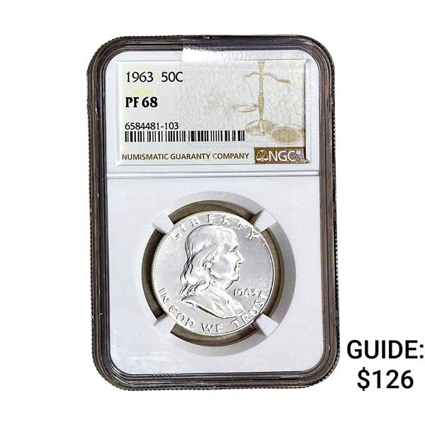 1963 Franklin Half Dollar NGC PF68