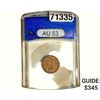 1861 Indian Head Cent ANACS AU53